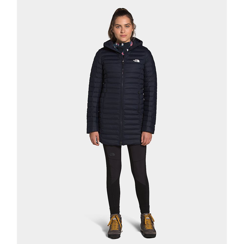 The North Face Parka Womens Australia - The North Face Stretch Navy (WVX-729146)